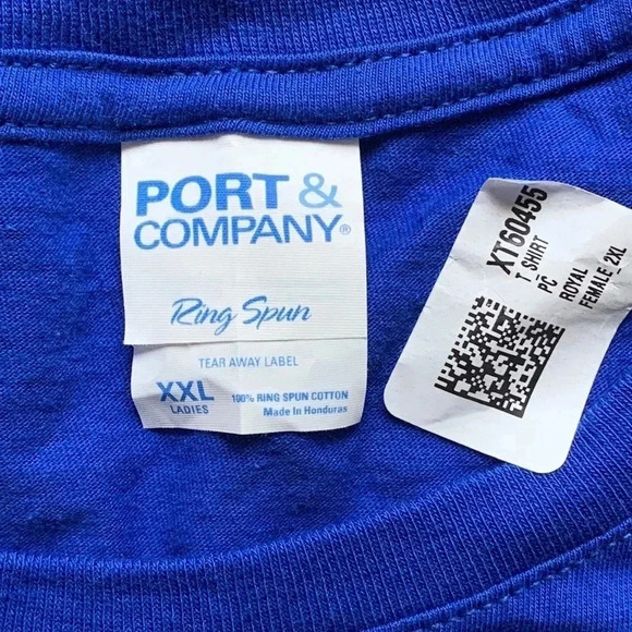 Port & Co T-Shirt Blue Graphic I Am My Ancestors Wildest Dream New - Picture 4 of 8